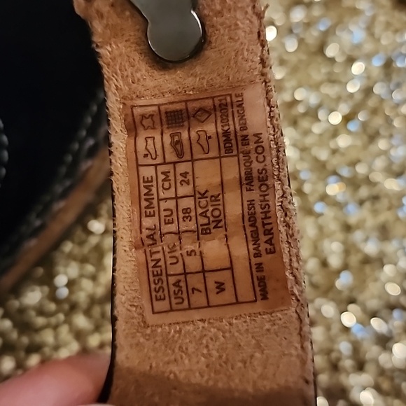 EARTH ORIGINS BLACK FLAT COMFORT SHOES SIZE 7 GOOD CONDITION - Picture 9 of 12